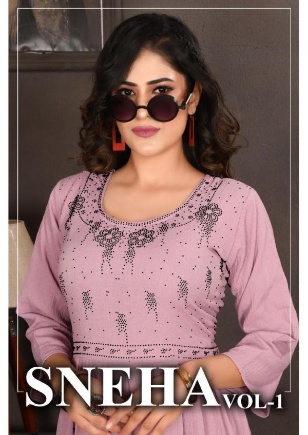 Trendz Sneha Vol 1 Rayon Designer Exclusive Kurti collection